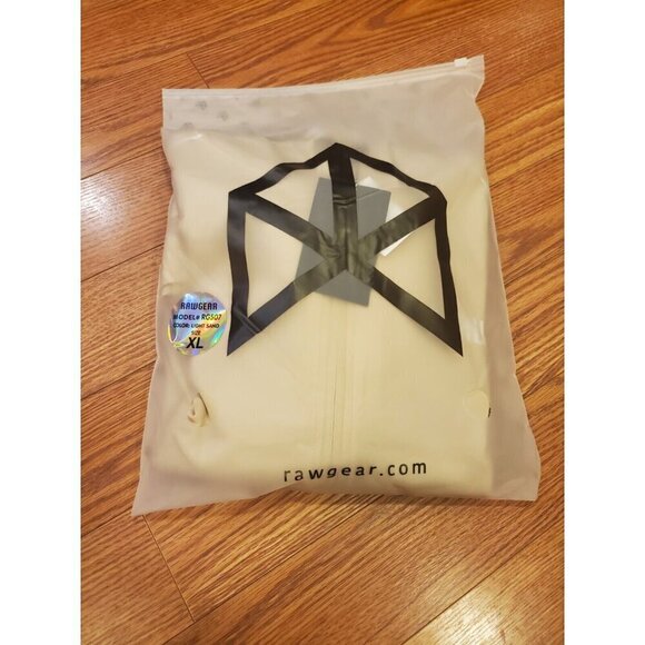 Rawgear Full Zip Up hoodie Men's Size XL Light Sand Color #RG507 Streetwear NWT - Picture 7 of 7